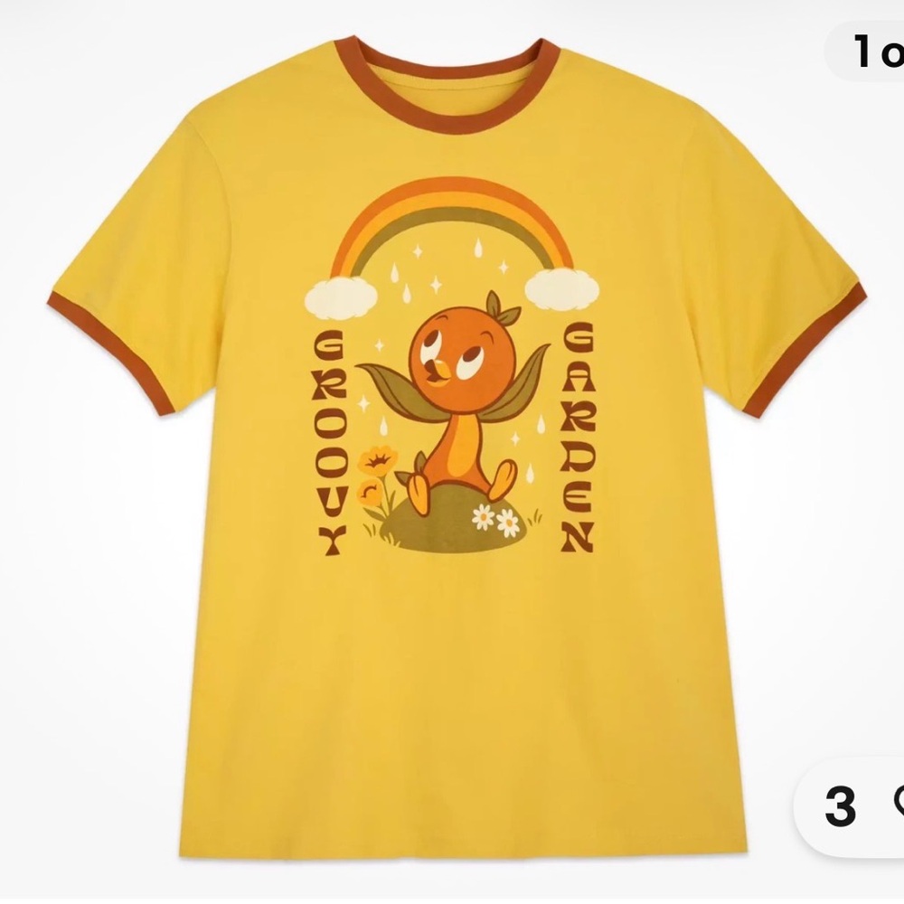 Disney Orange Bird Ringer T-Shirt 2023 Epcot Flower & Garden Festival SIZE XL